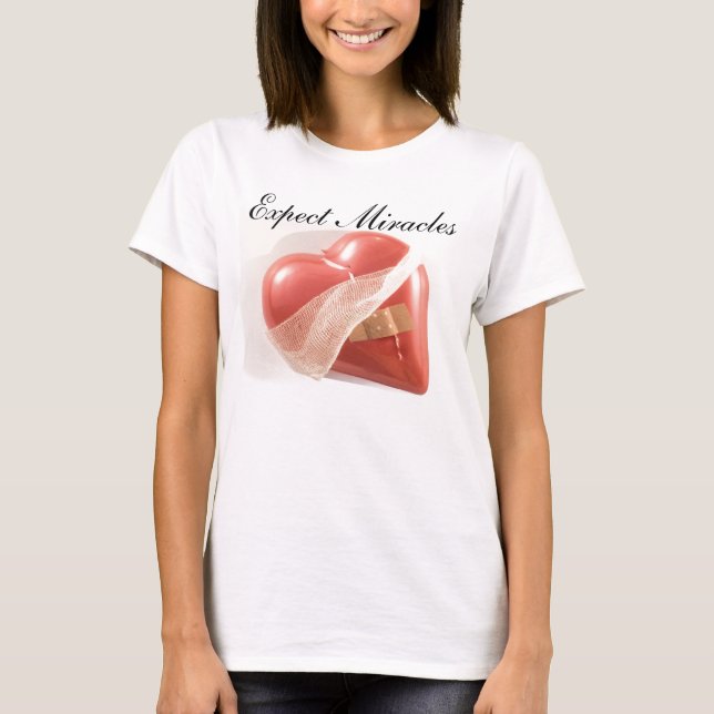 Expect Miracles Heart Tee (Framsida)