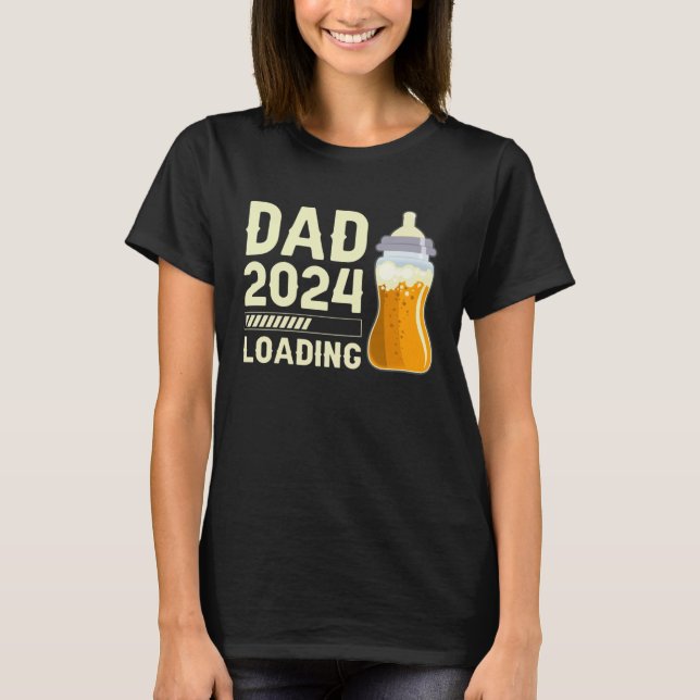 Expectant dad Future Dad Dad to be Dad 2024 loadin T Shirt (Framsida)