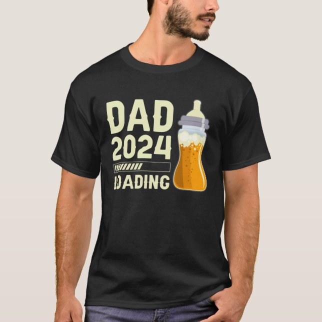 Expectant dad Future Dad Dad to be Dad 2024 loadin T Shirt (Framsida)