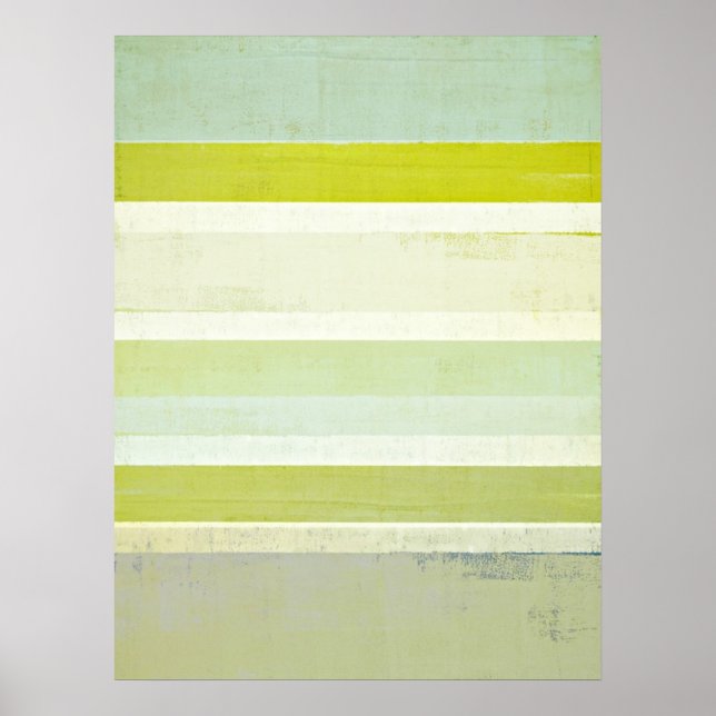 'Expecting' Grått and Brown Abstrakt Art Poster (Framsidan)