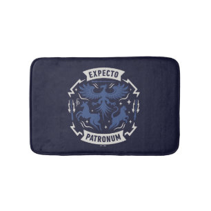Expecto Patronum Vintage Silhuett Grafik Badrumsmatta