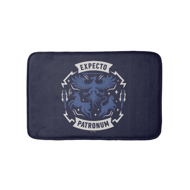 Expecto Patronum Vintage Silhuett Grafik Badrumsmatta (Framsidan)