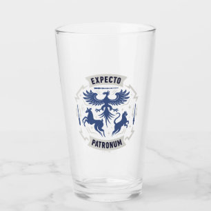Expecto Patronum Vintage Silhuett Grafik Glaskopp