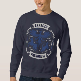 Expecto Patronum Vintage Silhuett Grafik Lång Ärmad Tröja