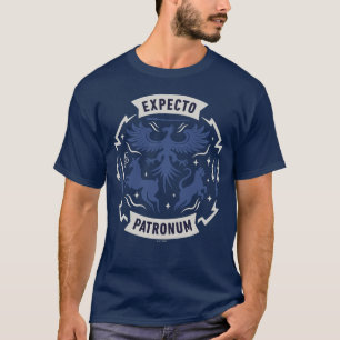 Expecto Patronum Vintage Silhuett Grafik T Shirt