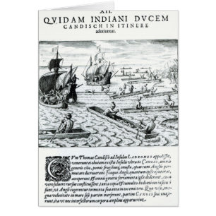 Expedition av Thomas Cavendish Hälsningskort