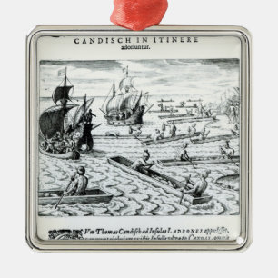 Expedition av Thomas Cavendish Julgransprydnad Metall