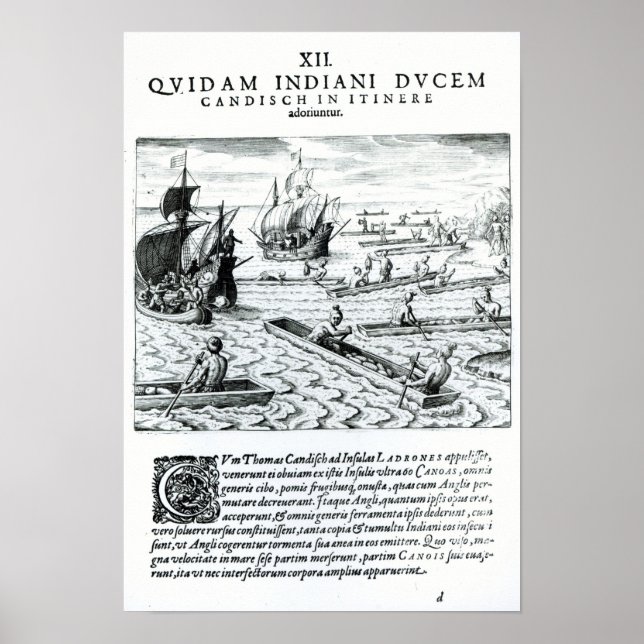 Expedition av Thomas Cavendish Poster (Framsidan)