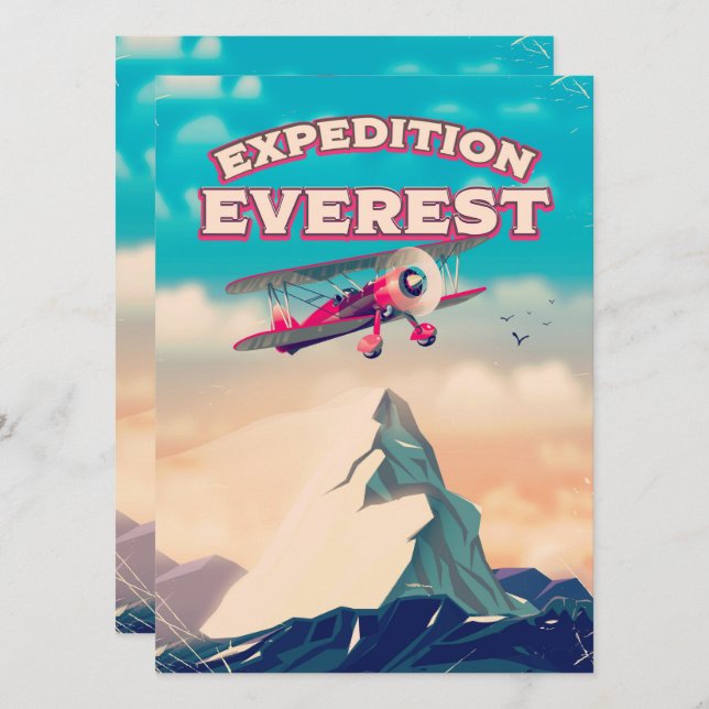 Expedition Everest -resemappaffisch (Fram/baksida)