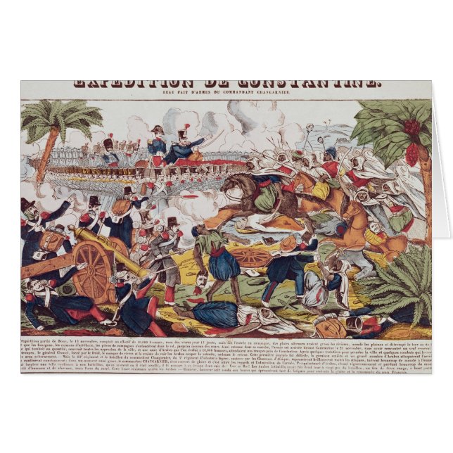 Expedition i Constantine Hälsningskort (Framsidan Horizontal)