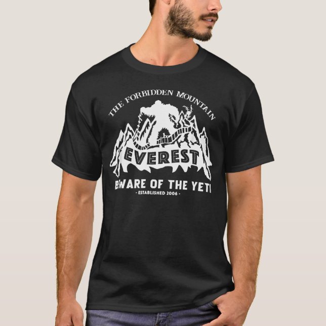 Expedition Mount Everest Yeti Forskning Berg T Shirt (Framsida)