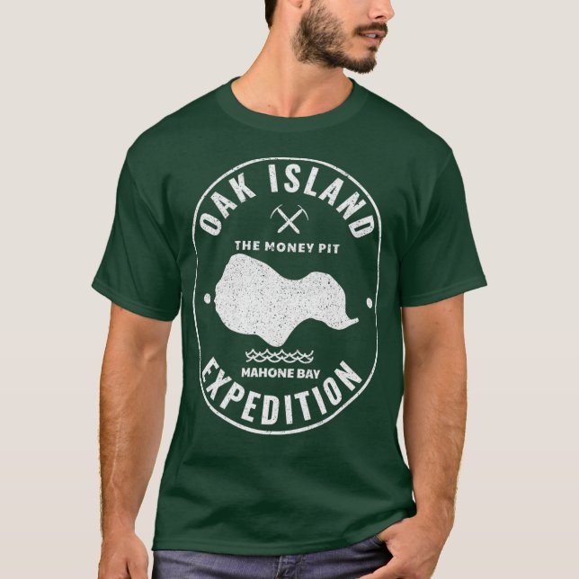 Expedition Treasure Hunting Retro T Shirt (Framsida)