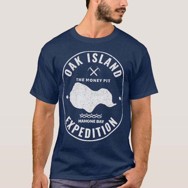 Expedition Treasure Hunting Retro T Shirt (Framsida)