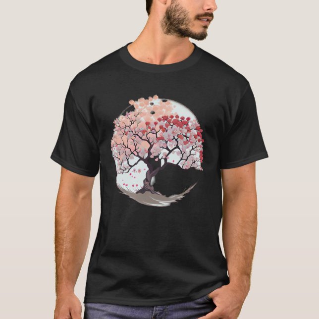 Experience the Wonder of Nature with a Cherry Blos T Shirt (Framsida)