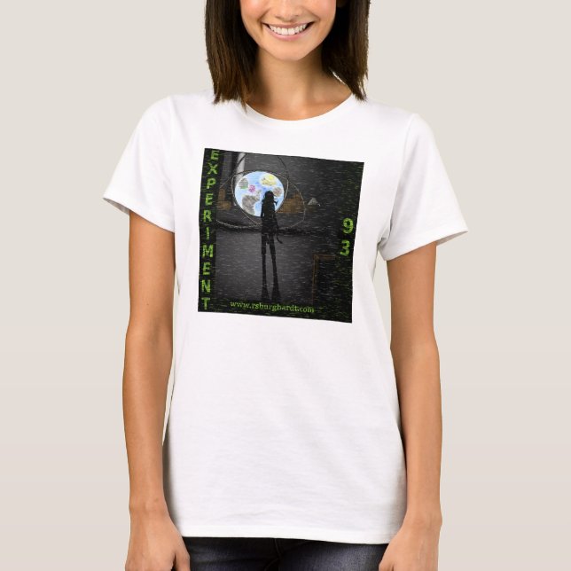 Experiment 93, statisk elektricitetkvinna skjorta tee shirt (Framsida)