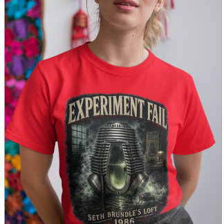 Experiment Fail Kvinnors Mörk T Shirt