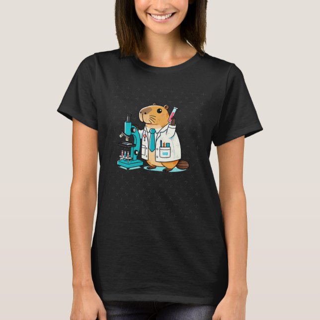 Experiment med vetenskaplig kompetens i laboratori t shirt (Framsida)
