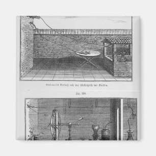 Experiment på grodor av Louis Galvani Magnet