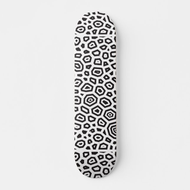 Experimentell mönster 1 mini skateboard bräda 18,5 cm (Framsida)