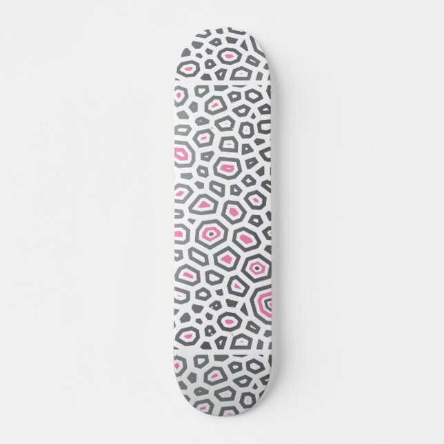 Experimentell mönster 4 mini skateboard bräda 18,5 cm (Framsida)