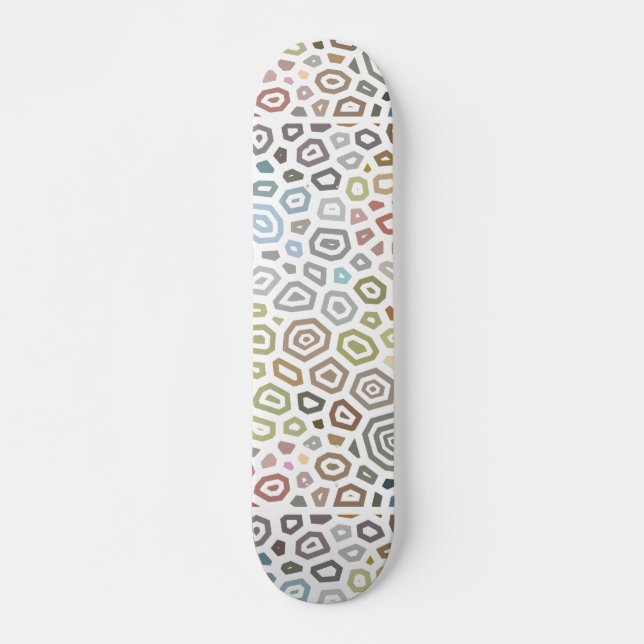 Experimentell mönster 6 mini skateboard bräda 18,5 cm (Framsida)