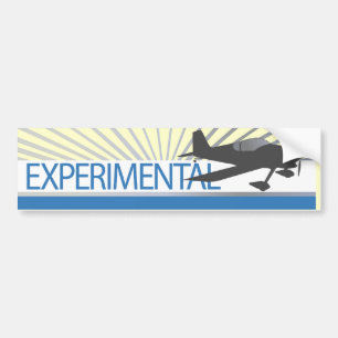 Experimentella luftfartyg bildekal