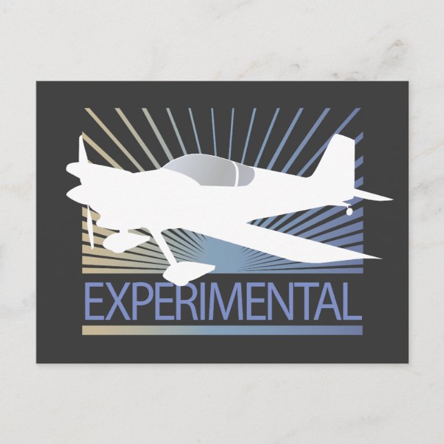 Experimentella luftfartyg vykort (Framsida)
