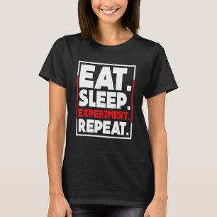 Experimentera med sömn - upprepad vetenskaplig kem t shirt