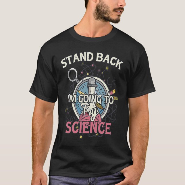Experimentgrafik för vetenskapsoffert Lab T Shirt (Framsida)