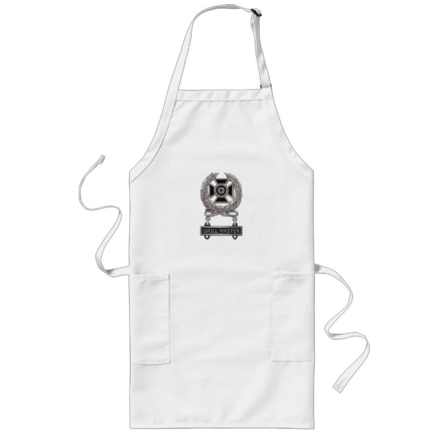 Expert Grill Master Badge Long Apron Långt Förkläde (Framsidan)