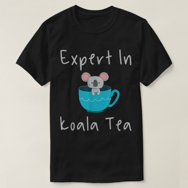Expert i Koala Tea Pun Quality Control Manager Sp T Shirt (Design framsida)