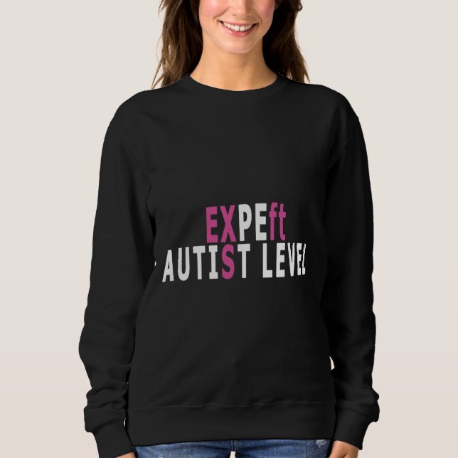 Expert på autistnivå t shirt (Framsida)