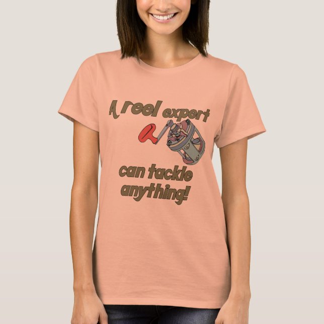 Expert på fiskeredskap t shirt (Framsida)