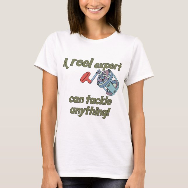 Expert på fiskeredskap t shirt (Framsida)