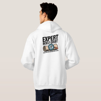 Expert på självsäkerhet hoodie