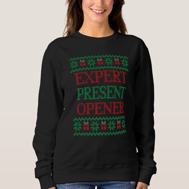 Expert Present Opener  for Matching Family Photos T Shirt (Framsida)