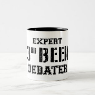 Expert Tredje Beer Debater Två-Tonad Mugg