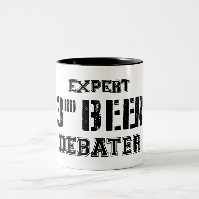 Expert Tredje Beer Debater Två-Tonad Mugg (Center)
