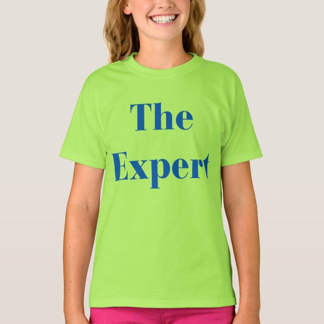 "Expert" - Trump för flickor Tee Shirt (Framsida)