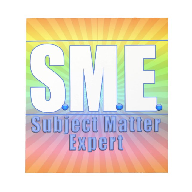 EXPERT WHITE/BLUE FÖR SMF-LOGOTYP SUBJEKT ANTECKNINGSBLOCK (Framsida)