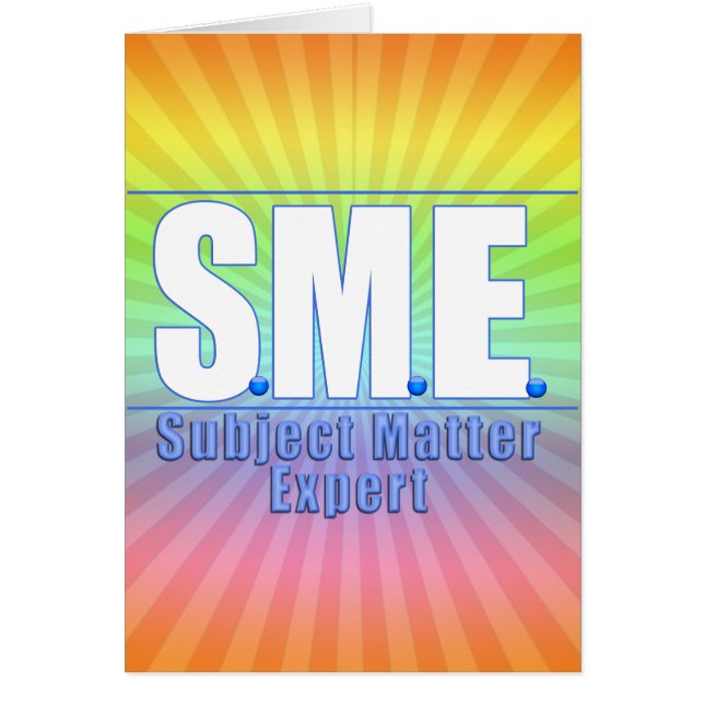 EXPERT WHITE/BLUE FÖR SMF-LOGOTYP SUBJEKT HÄLSNINGSKORT (Framsidan)