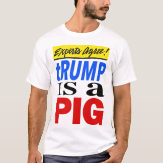 Experter Eniga: Trump Är En Gris T Shirt
