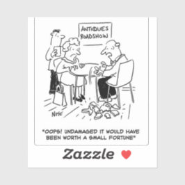 Experter på antikviteter släpper ett värdefullt ob klistermärken