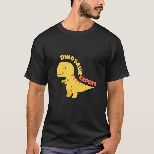 Experter på dinosaurier i barn 1 t shirt (Framsida)