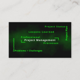 Expertvillkor för affärslösningar för projektledni visitkort