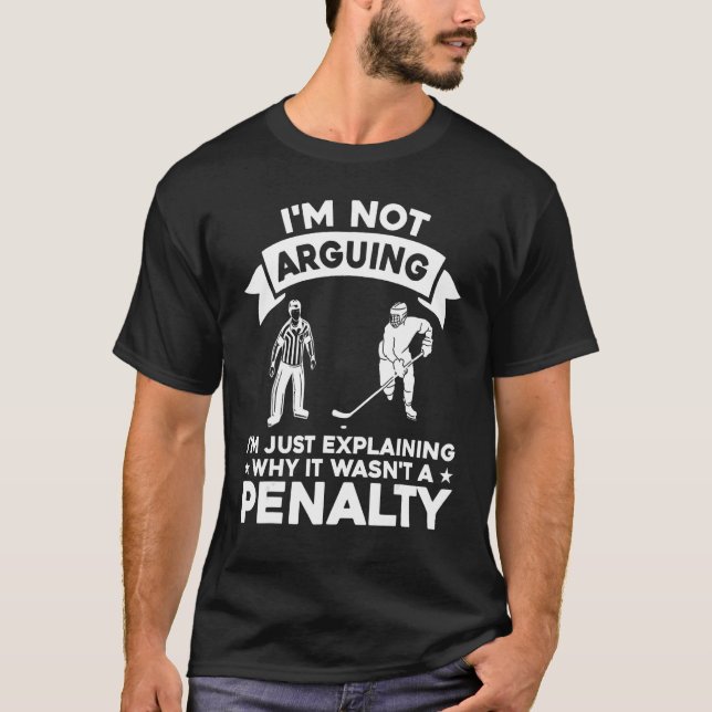 Explaining Why It Wasn t A Ice Hockey Penalty Refe T Shirt (Framsida)