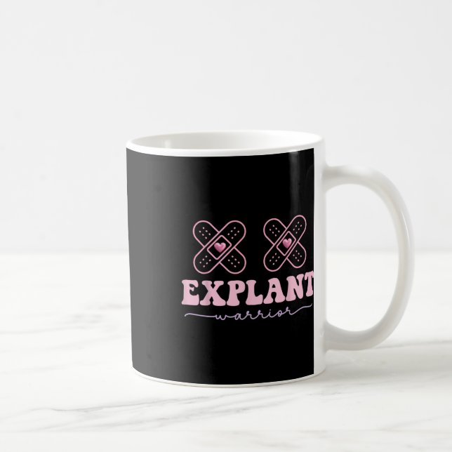 Explant Breast Implantation Sjukdom Cancer Awarene Kaffemugg (Höger)