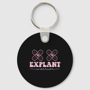Explant Breast Implantation Sjukdom Cancer Awarene Nyckelring