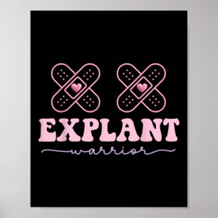Explant Breast Implantation Sjukdom Cancer Awarene Poster