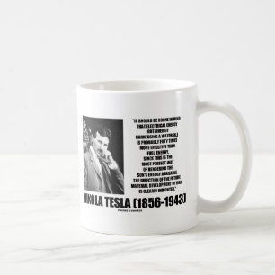 Exploatera en vattenfallsol det Tesla för energi Kaffemugg